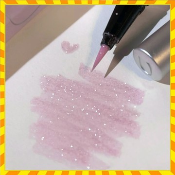 碎鉆淚光感~淺粉玫瑰撲閃銀 超細爆閃防水防汗眼線液筆 提亮珠光臥蠶筆 持久不暈染 高光筆 碎鉆眼線筆 眼影筆 高光臥蠶筆