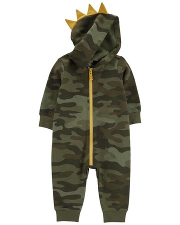 Baby Camo Hooded Jumpsuit