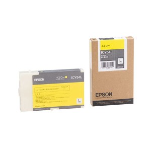 （まとめ） エプソン EPSON インクカートリッジ イエロー ICY54L 1個 （代引不可）