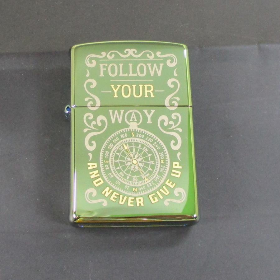 ZIPPO 同梱可能 ジッポー オイルライター USAデザイン Follow Your Way