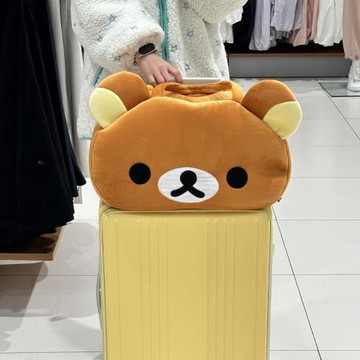 輕松熊短途旅行輕便包高顏值大容量女手提行李袋出行便攜結實耐用