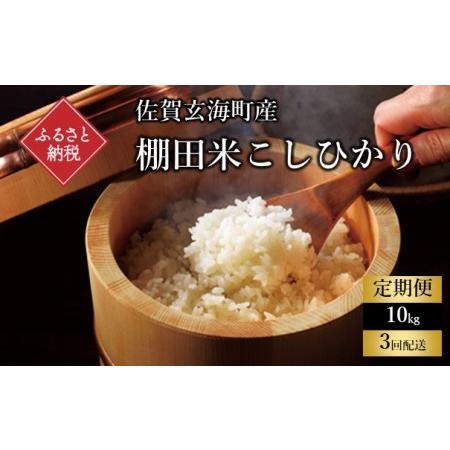 ふるさと納税 上場米こしひかり定期便（10kg×3ヶ月） 佐賀県玄海町