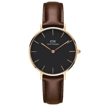 DW Daniel Wellington 經典布里斯托皮帶腕錶-金框/32mm(DW00100165)