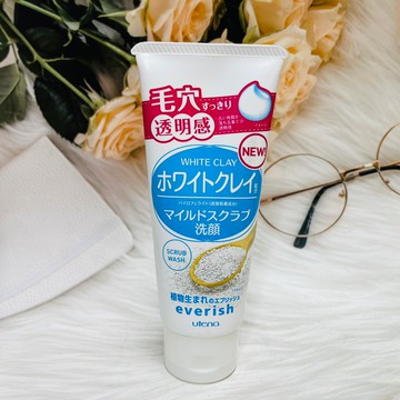 日本 UTENA everish 白泥磨砂 潔顏乳120g 毛穴透明感 洗面乳｜全店$199免運