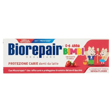 Biorepair 貝利達 草莓兒童款牙膏 0~6歲  1個  50ml