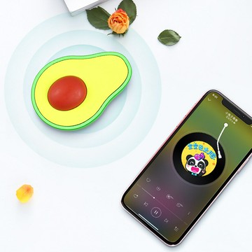 牛油果藍牙音箱 運動戶外創意藍牙音箱小清新可愛無線5.0藍牙音箱【Snowbelle優選】