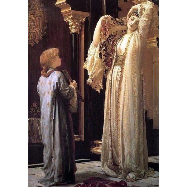 油絵  Frederick Leighton_ ハーレムの光  ma1527