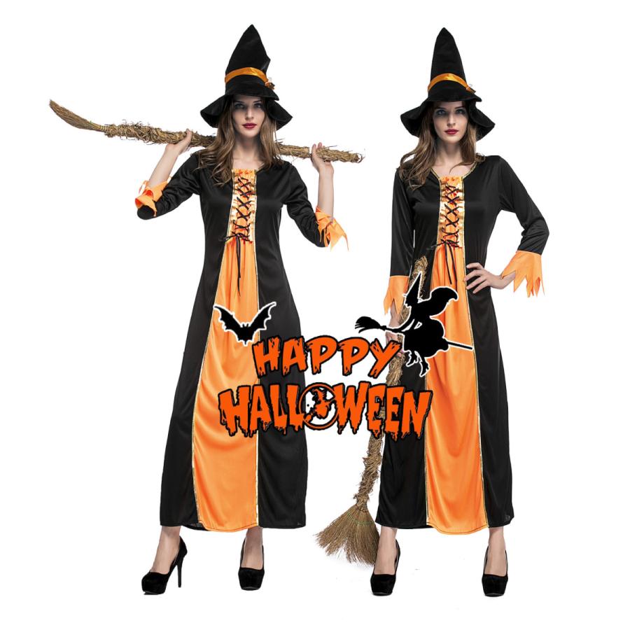 有名な 大きいサイズS〜XL ハロウィン衣装 大人用 女性用 ドレス witch