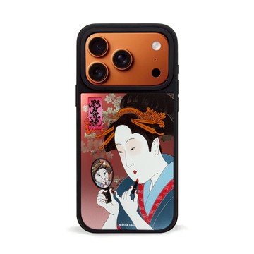 【IC鏡面磁吸】彫魚燒｜花魁 磁吸殼 日式 聯名 合作 浮世繪 軍規防摔殼 i17 17pro 17promax Plu