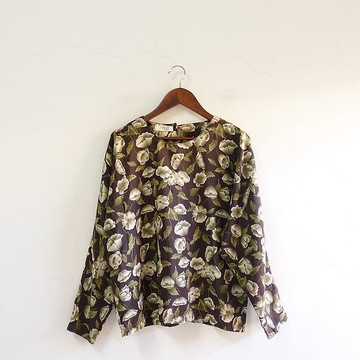 Slowly古著/Vintage/花朵/古著上衣