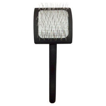 Chris Christensen 克莉絲汀森 Big Ｋ蓬鬆氣墊彎針寵物梳 小型 木柄  黑色  1個