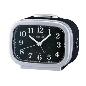 SEIKO鬧鐘 銀色貪睡鬧鐘【NV153】