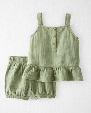 2-Piece Organic Cotton Gauze Set