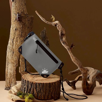 防水隨身小包-薄霧灰(手機包/手機腰包/胸前包/防水袋/無縫線)