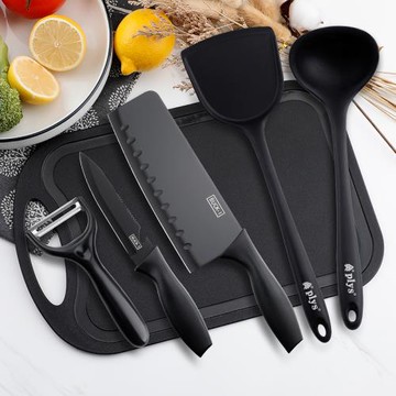 菜刀菜板二合一家用切菜刀超快鋒利刀具廚房砧板硅膠鍋鏟廚具套裝