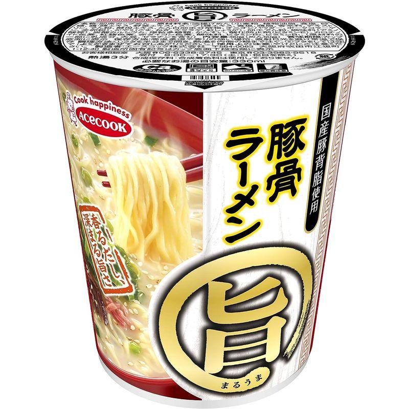 エースコック まる旨 豚骨ラーメン 58g ×12個