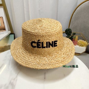 現貨熱銷-大牌潮款夏日旅游度假單品混色拉菲草草帽-Misaki精品