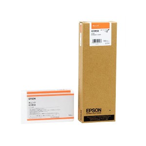 (まとめ) エプソン EPSON PX-P／K3インクカートリッジ オレンジ 700ml ICOR58 1個 〔×10セット〕〔代引不可〕