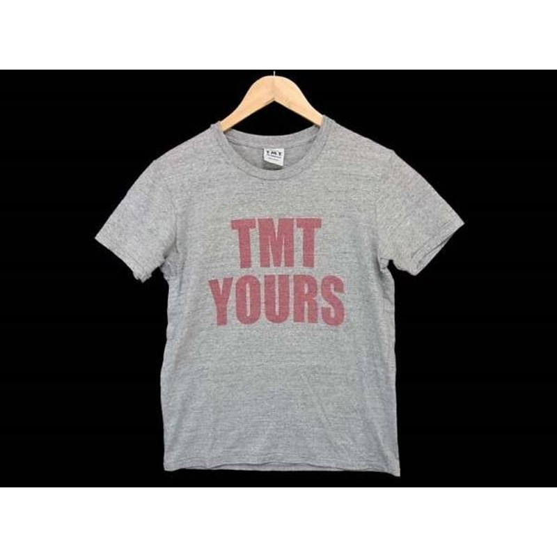 ティーエムティー YOURS BIG3 バックプリント ロゴ Tシャツ グレー系 M