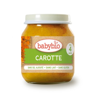 Babybio 【法國】生機紅蘿蔔蔬菜泥130gX6《 專業嬰幼兒副食品》