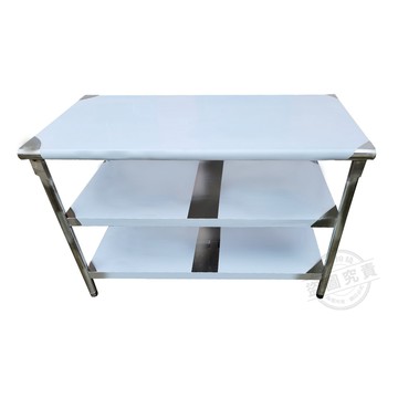 洗衣機架 【Abis】客製商品-豪華升級版90X120CM三層圓角430不鏽鋼桌/料理桌/工作桌/工作台/流理台(3尺X4尺)-1入