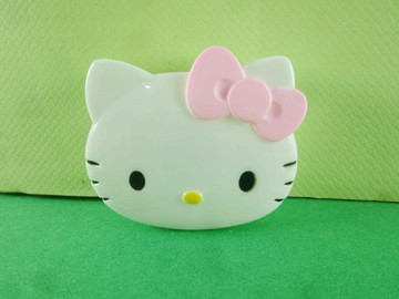 【震撼精品百貨】Hello Kitty 凱蒂貓 頭型膠台-粉色 震撼日式精品百貨