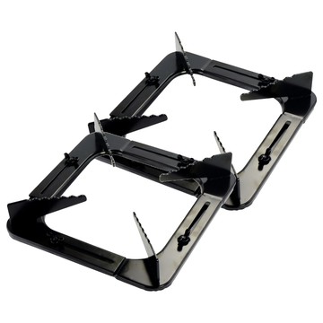 泰享 可調整瓦斯爐架 2個 鐵製 台灣製  黑色  1盒