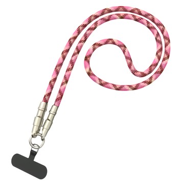 手機掛繩二合一充電線 Type-C to Type-C YC075  120cm  粉色  1條