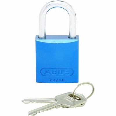 パンドウイット　ロックアウト用ハイセキュリティパドロック　青　　PSL-7BU　825-7338