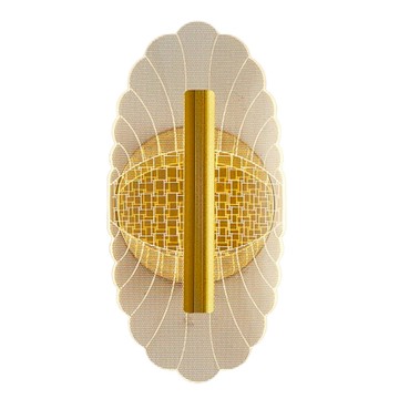 Honey Comb 循跡LED壁燈 6W簡約現代創意 適用於臥室、客廳 營造溫馨氛圍  1入  金色