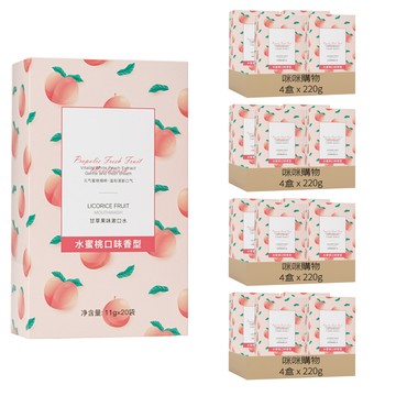 咪咪購物 旅行便攜隨身漱口水 水蜜桃 20條  220g  16盒