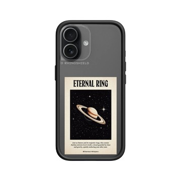 iPhone 17 Mod NX -邊框背蓋組合 (相機按鈕) 黑 - Valentine's Day Collection - 土星環：永恆的守護