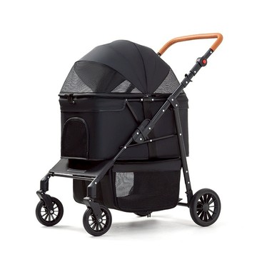 一體式折疊寵物推車 中大型推車 寵物手推車 狗狗推車 寵物提籃 寵物外出推車 貓咪推車 30斤以內【IPSKY】