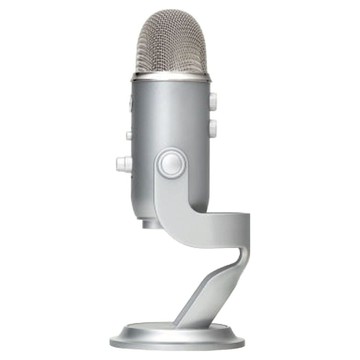 Blue Yeti USB麥克風 銀色 專業錄音直播設備，多模式清晰收音  1個