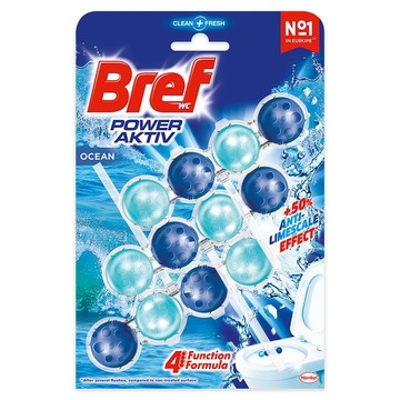 Bref妙力懸掛式馬桶清潔球-海洋香氛50gx3