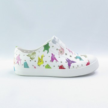 Native JEFFERSON PRINT 151001018712 中童鞋 洞洞鞋 摺紙派對【iSport愛運動】