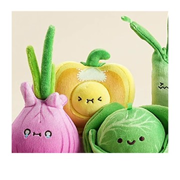 Bazuuyu 芭爪娛｜BBQ燒烤店 食材毛絨玩具可愛擺件 甜椒烤蛋絨毛