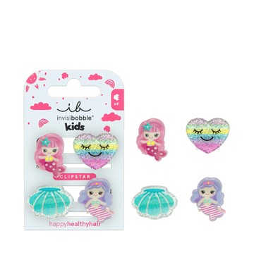 【加價購】5折↘小朋友鯊魚夾 XS 夢幻美人魚 4入 -invisibobble神奇魔髮圈