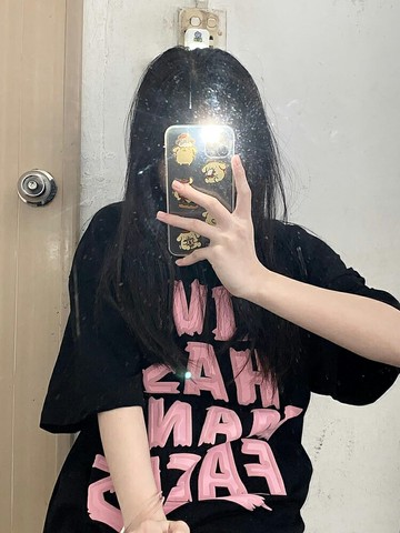 2022新款夏季黑色美式復古短袖t恤女純棉大字母印花寬松百搭上衣