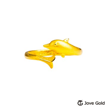 jove gold 漾金飾 小海豚黃金戒指