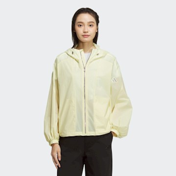 【adidas 愛迪達】 MODERN TECH 連帽外套 涼感外套 女 JZ1656