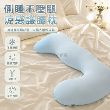 台灣出貨✨ 夏季涼感冰絲海馬抱枕 夾腿睡覺專用側睡枕 孕婦護腰長條靠墊 成人兒童獨立可拆內膽