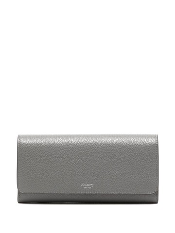 Mulberry - Continental grained-leather wallet - women - Calf Leather - One Size - Grey