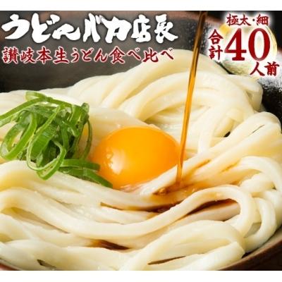 ふるさと納税 多度津町 味源 うどんバカ店長　本場讃岐の本生うどん食べ比べセット　純生タイプ