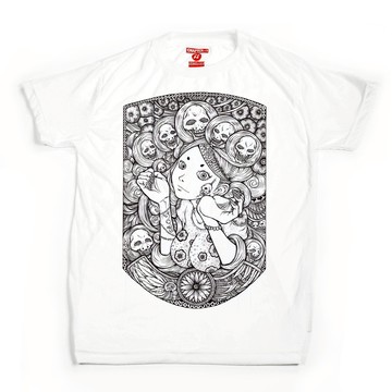 短袖T卹，章一，杜魯卡，男女，棉混紡，柔軟舒適。