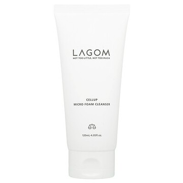 LAGOM, Cellup 微泡沫潔面乳，4.05 液量盎司（120 毫升）