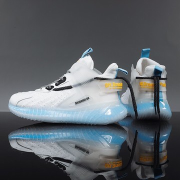 男鞋秋季透氣老爹鞋男ins潮年新款百搭休閑運動網面高幫潮鞋