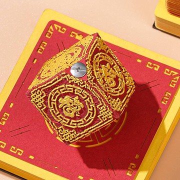 【贈禮袋】福運魔方 魔方3d立體便簽紙 魔方3D紙雕 2025年行事曆 學生生日禮物 手撕小擺件 魔方模型