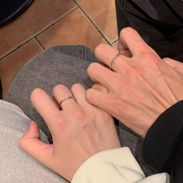 破盤價🔥S925銀交織莫比烏斯情侶對戒可調節男女一對送女友男友紀念禮物NS1X