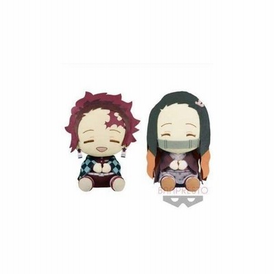 鬼滅の刃 でっかいぽふっとぬいぐるみ 竈門炭治郎 竈門禰豆子 全2種セット 中古品 通販 Lineポイント最大get Lineショッピング